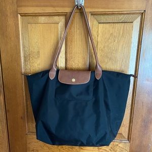 LongChamp black shoulder bag